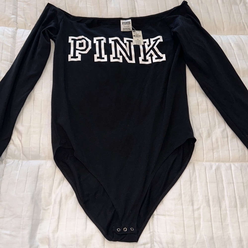 PINK Off the shoulders bodysuit